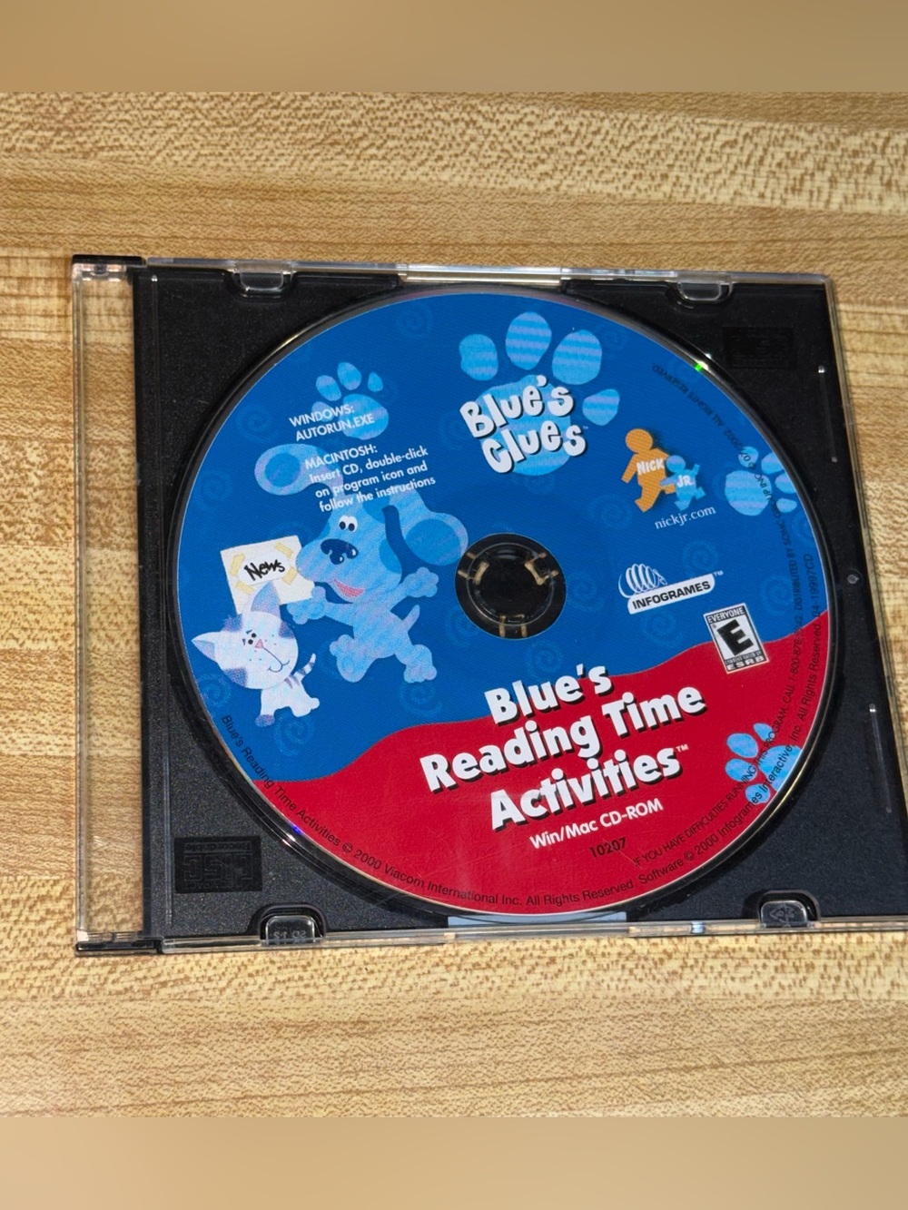 Vintage 2000 Blue's Reading Time Activities CD-ROM computer game